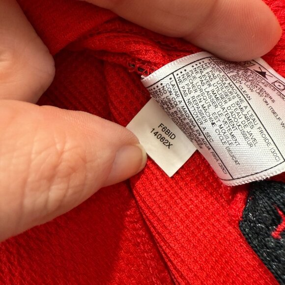 Georgia Bulldogs Nike Polo Shirt Men M Red Colorblock Performance Team Issue - Picture 8 of 16